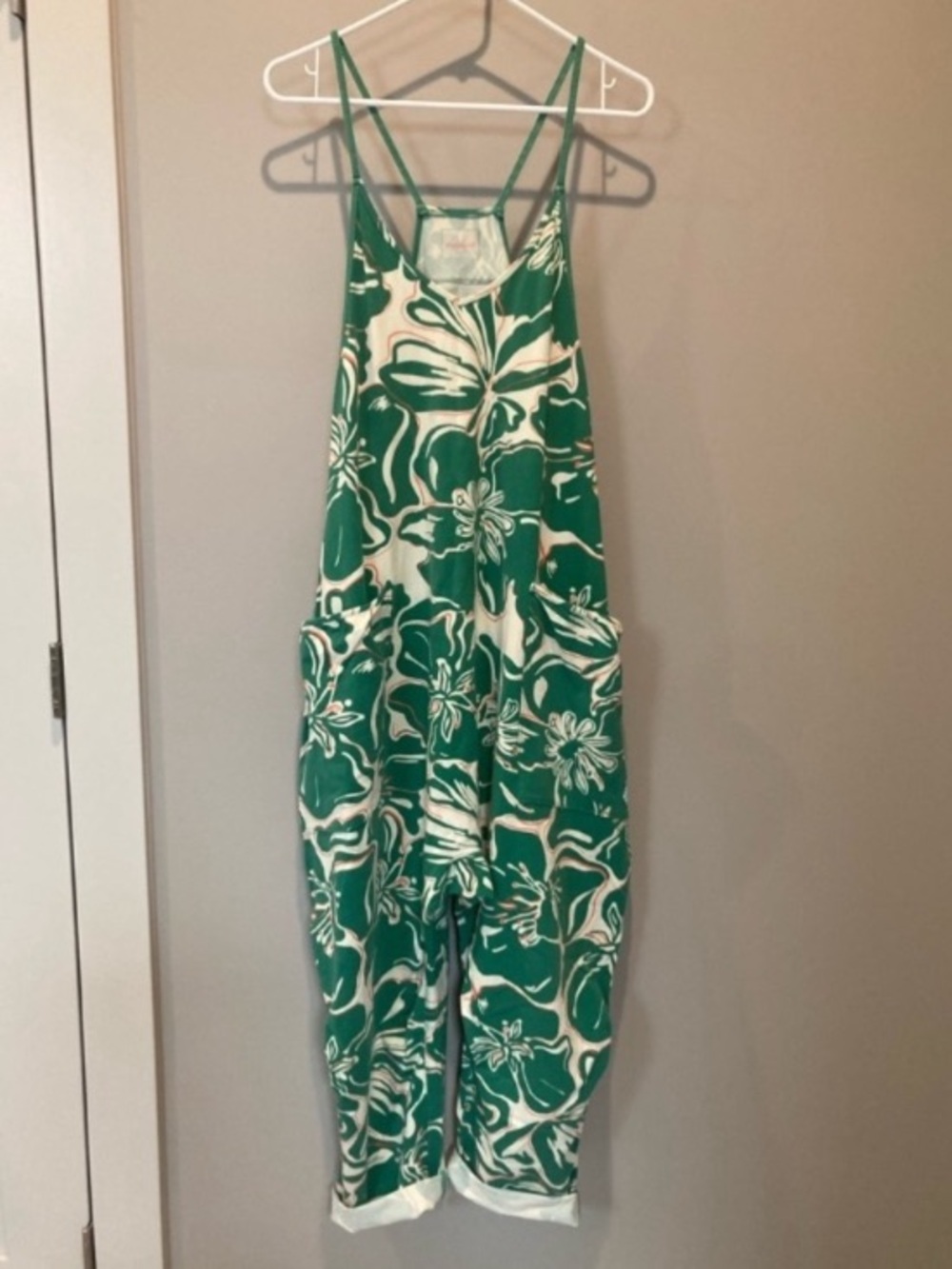 NWT FREE PEOPLE Movement Printed Hot Shot Onesie in Floral Court Combo - Picture 5 of 6